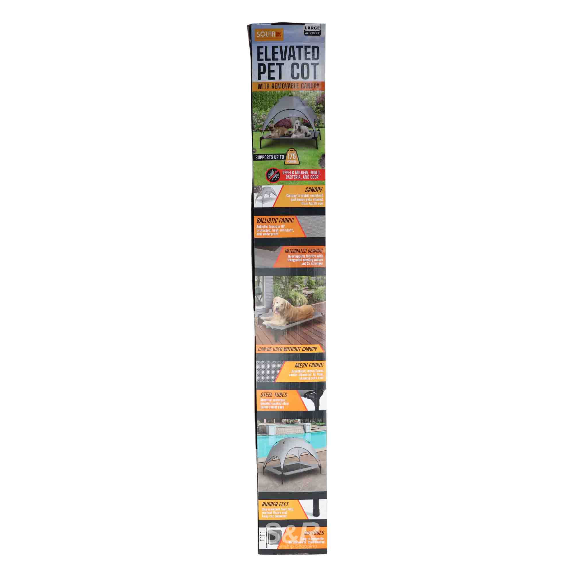 SolarTec Elevated Large Pet Cot 1pc SolarTec Elevated Large Pet Cot 1pc